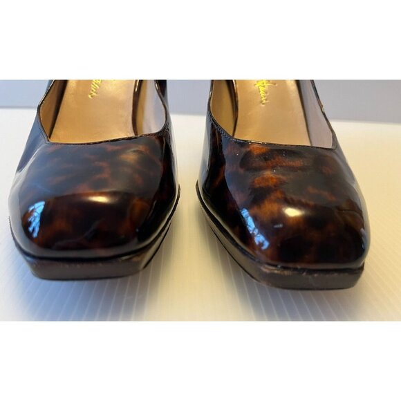 Cole Haan Brown Tortoise Shell Patent Leather Pumps Heels, Size 6 (US) - Picture 4 of 11